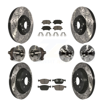 Kit de plaquettes de rotor de frein, roulement de moyeu avant et arrière (10 pièces) pour Volvo XC60 AW 10-15