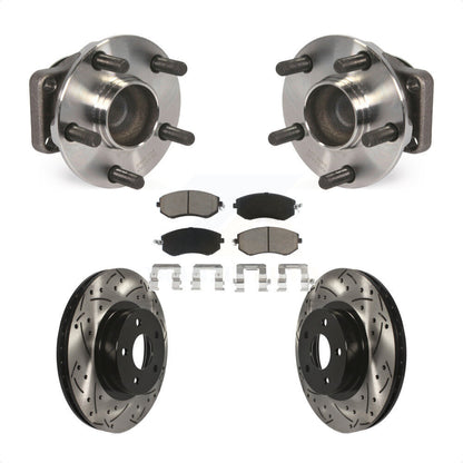 Kit de plaquettes de Rotor de frein, roulement de moyeu avant, fente de perçage, pour Scion FR-S Subaru BR
