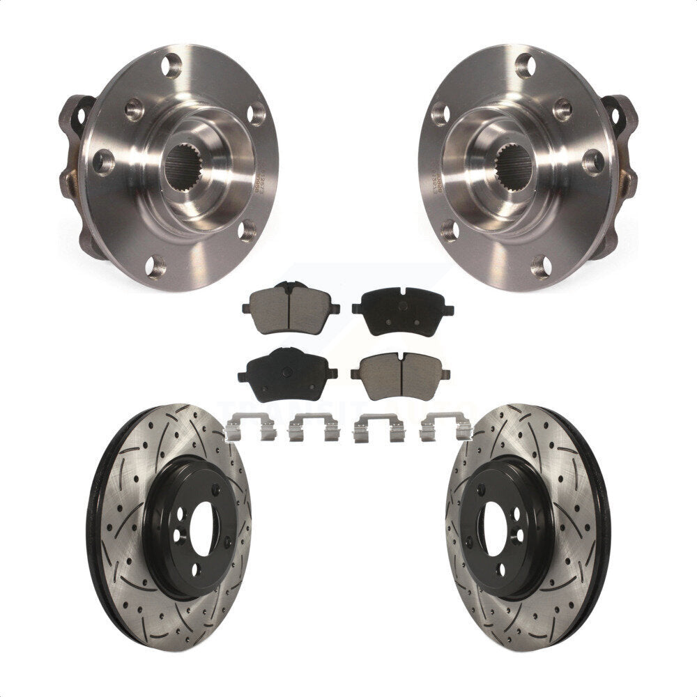 Ensemble de roulements avant, fente de perçage, Kit de plaquettes de Rotor de frein pour Mini Cooper Countryma