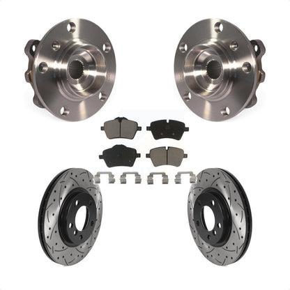 Kit de plaquettes de Rotor de frein, roulement de moyeu avant, fente de perçage, pour Mini Cooper Countryma