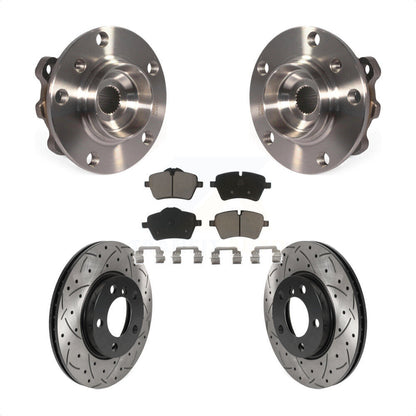 Kit de plaquettes de Rotor de frein, roulement de moyeu avant, fente de perçage, pour Mini Cooper Countryma