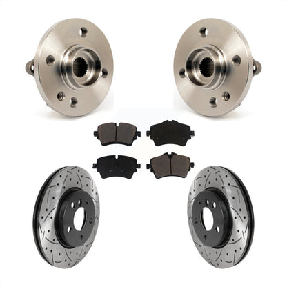 Kit de plaquettes de Rotor de frein, roulement de moyeu avant, fente de perçage, pour Mini Cooper 2015 1.6