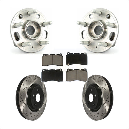 Ensemble de roulement de moyeu avant, fente de perçage revêtue, Kit de plaquettes de Rotor de frein pour Buick Rega