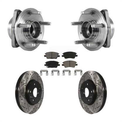 Kit de plaquettes de Rotor de frein, roulement de moyeu avant, fente percée, pour Chevrolet Cruze Volt Bol