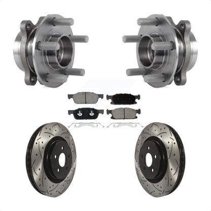 Kit de Rotor et de plaquettes de frein à fente percée, roulement de moyeu avant, pour Ford Fusion Lincoln MK