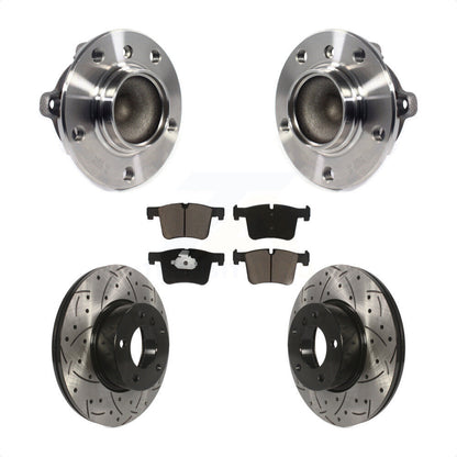 Kit de Rotor et de plaquettes de frein à fente percée, roulement de moyeu avant, pour BMW 328i 320i 228i 428