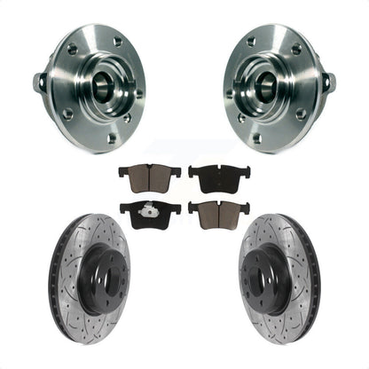Kit de plaquettes de Rotor de frein, ensemble de roulements de moyeu avant, fente de perçage, pour BMW 335i xDrive G