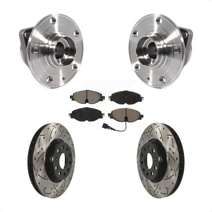 Kit de plaquettes de Rotor de frein, roulement de moyeu avant, fente de perçage, pour Volkswagen Taos GTI Golf A