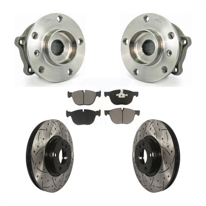 Kit de plaquettes de Rotor de frein, roulement de moyeu avant, fente de perçage, pour BMW X5 X6 M12 X 1.5 Threa