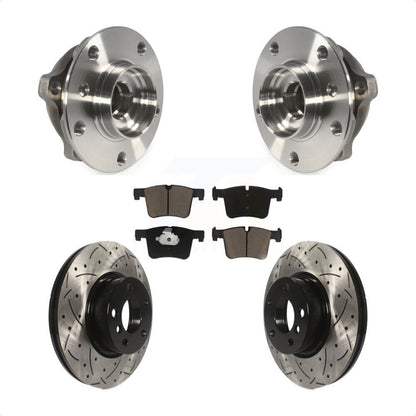 Ensemble de roulement de moyeu avant, Kit de plaquettes de Rotor de frein à fente percée pour BMW X3 X