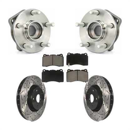 Kit de plaquettes de Rotor de frein, roulement de moyeu avant, fente de perçage, pour Subaru WRX Limited Bas 14