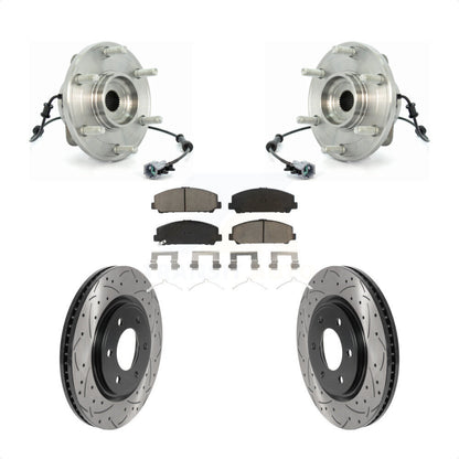 Kit de plaquettes de Rotor de frein, roulement de moyeu avant, fente de perçage, pour 07 INFINITI QX56 à partir de 04