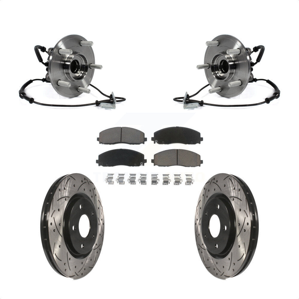 Kit de plaquettes de Rotor de frein, fente de perçage de roulement avant, pour Dodge Grand Caravan Chrysler