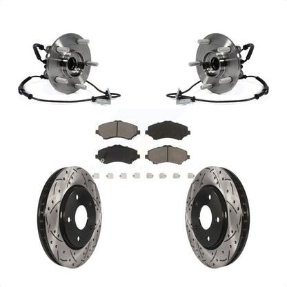 Kit de plaquettes de Rotor de frein, fente de perçage de roulement avant, pour Dodge Grand Caravan Chrysler