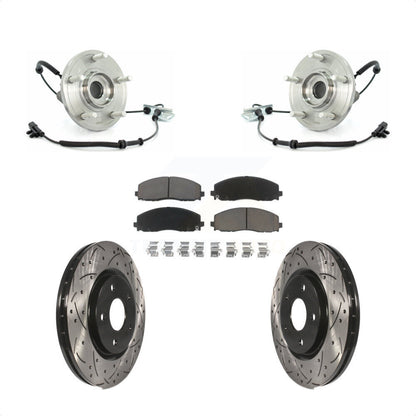 Kit de plaquettes de Rotor de frein, ensemble de roulements de moyeu avant, fente de perçage, pour Volkswagen Routa