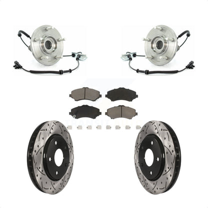 Kit de plaquettes de Rotor de frein, fente de perçage de roulement avant, pour Dodge Grand Caravan Chrysler