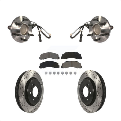 Kit de plaquettes de Rotor de frein, roulement de moyeu avant, fente de perçage, pour Ford Expedition Lincoln RW