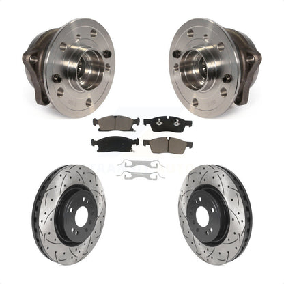 Kit de plaquettes de Rotor de frein, roulement de moyeu avant, fente de perçage, pour Mercedes-Benz ML350 GLE35