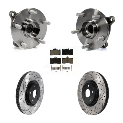 Kit de rotor et de plaquettes de frein à fente percée, roulement de moyeu avant (5 pièces) pour Lexus IS300 IS35