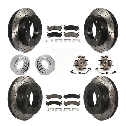 Kit de chaussures de plaquettes de Rotor de frein de manteau de roulement avant et arrière (10 pièces) pour Chevrolet Silverad
