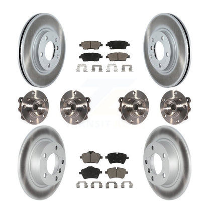 Kit de plaquettes de rotor de frein revêtues de roulement de moyeu avant et arrière (10 pièces) pour Mini Cooper Pacema
