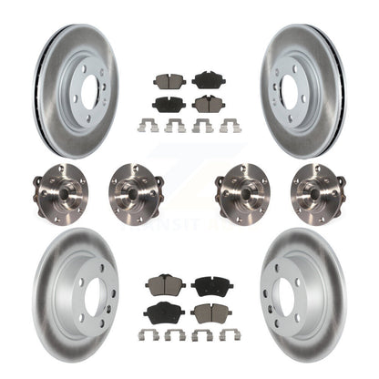 Kit de plaquettes de rotor de frein revêtues de roulement de moyeu avant et arrière (10 pièces) pour Mini Cooper Pacema