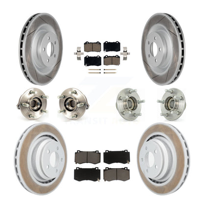 Kit de plaquettes de rotor de frein enduites de roulement de moyeu avant et arrière (10 pièces) pour Dodge Chrysler 30