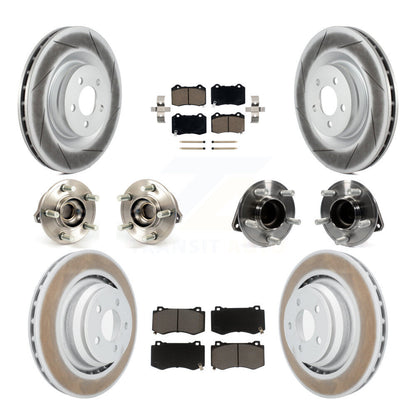 Kit de plaquettes de rotor de frein enduites de roulement de moyeu avant et arrière (10 pièces) pour Dodge Chrysler 30
