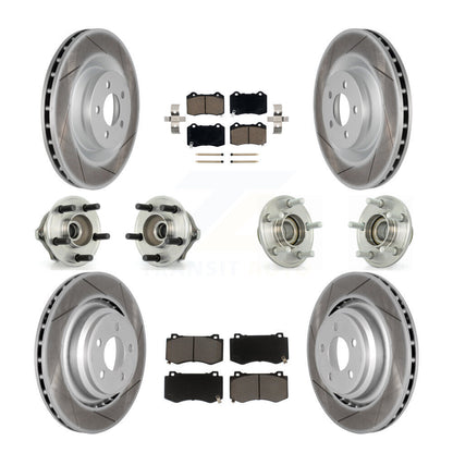 Kit de plaquettes de rotor de frein enduites de roulement de moyeu avant et arrière (10 pièces) pour Chrysler 300 Dodge