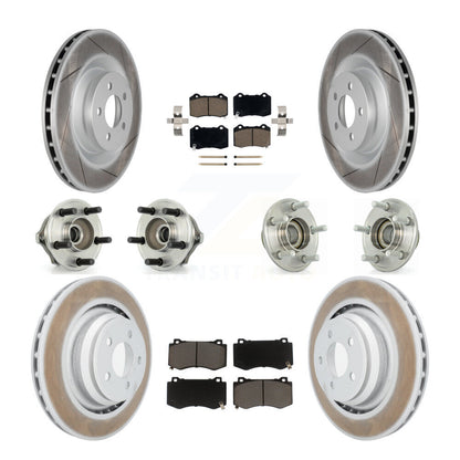 Kit de plaquettes de rotor de frein enduites de roulement de moyeu avant et arrière (10 pièces) pour Chrysler 300 Dodge