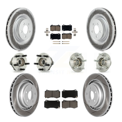 Kit de plaquettes de rotor de frein enduites de roulement de moyeu avant et arrière (10 pièces) pour Chrysler 300 Dodge