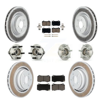 Kit de plaquettes de rotor de frein enduites de roulement de moyeu avant et arrière (10 pièces) pour Chrysler 300 Dodge
