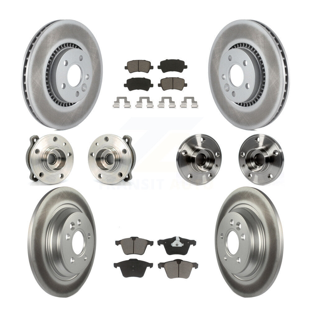Kit de plaquettes de Rotor de frein revêtues de roulement de moyeu avant et arrière (10 pièces) pour Volvo S60 V60 Cros