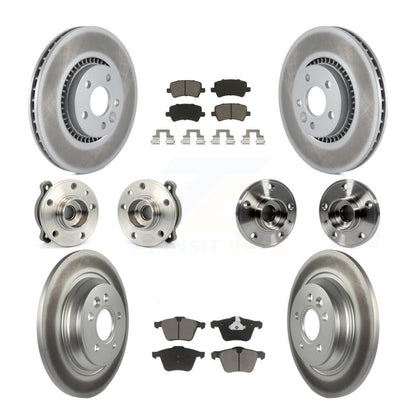 Kit de plaquettes de Rotor de frein revêtues de roulement de moyeu avant et arrière (10 pièces) pour Volvo S60 V60 Cros