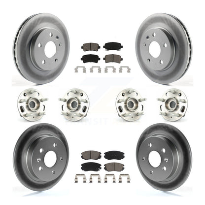 Kit de rotors et plaquettes de frein revêtus de roulement de moyeu avant et arrière (10 pièces) pour Chevrolet Malib