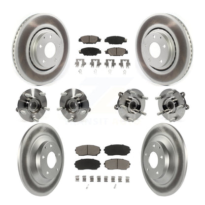 Kit de Rotor et de plaquettes de frein à disque revêtus de roulement de moyeu avant et arrière (10 pièces) pour Mazda CX-