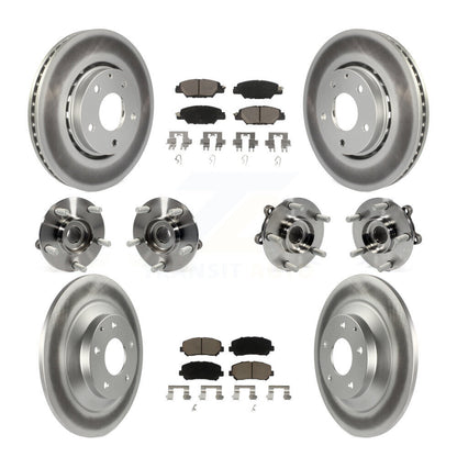 Kit de Rotor et de plaquettes de frein à disque revêtus de roulement de moyeu avant et arrière (10 pièces) pour Mazda CX-