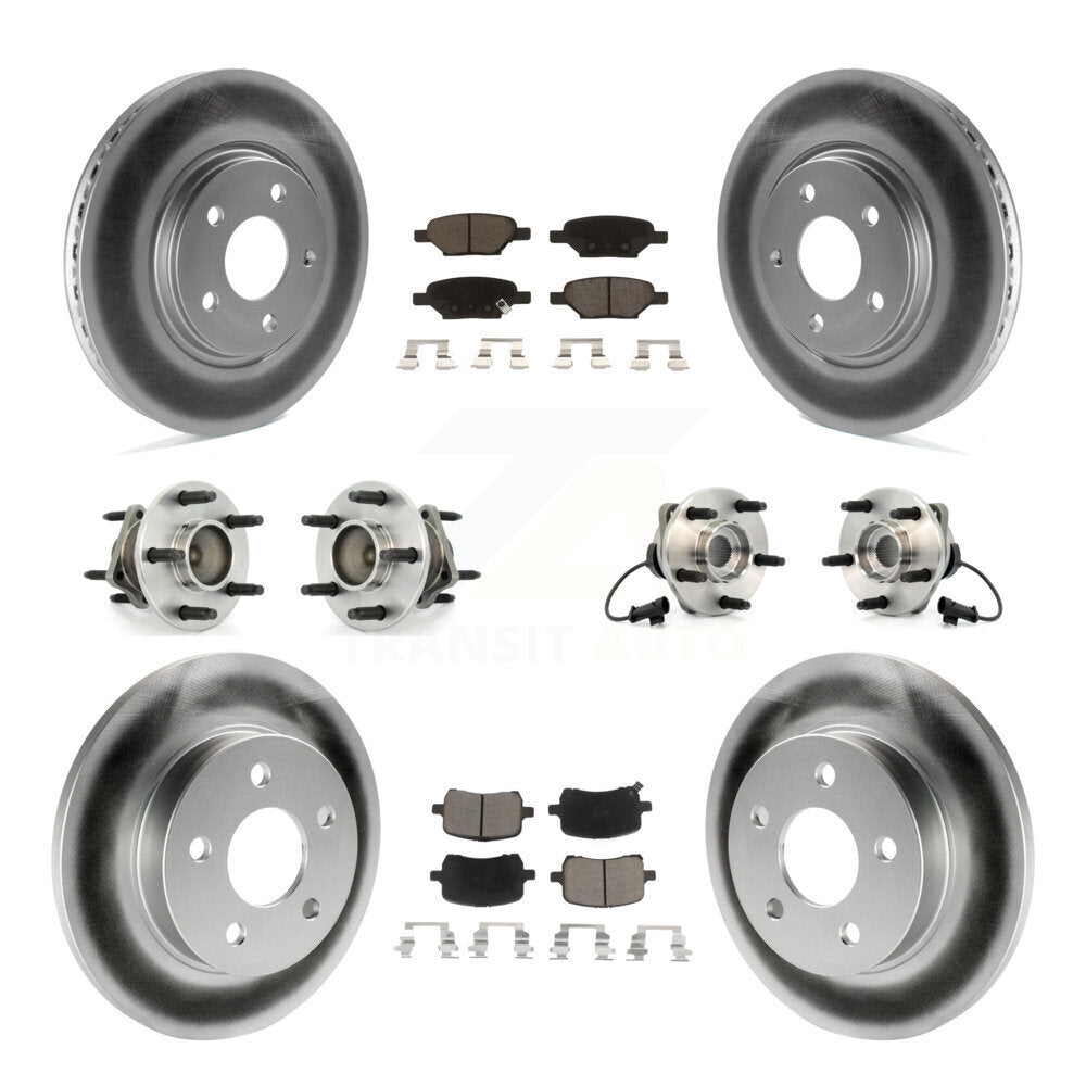 Kit de plaquettes de rotor de frein, roulement de moyeu avant et arrière (10 pièces) pour Chevrolet Malibu HH
