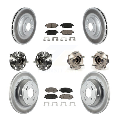 Kit de plaquettes de Rotor de frein, roulement de moyeu avant et arrière (10 pièces) pour Hyundai Genesis 3.8