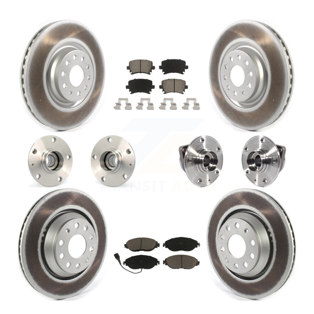 Kit de plaquettes de Rotor de frein à disque revêtu de roulement de moyeu avant et arrière (10 pièces) pour Volkswagen GT