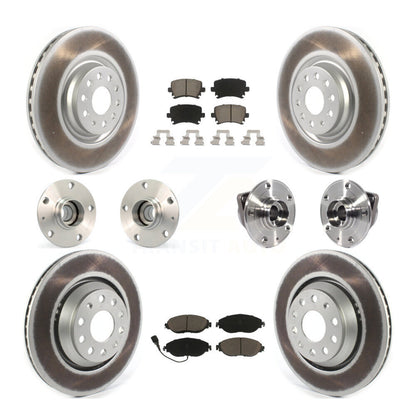 Kit de plaquettes de Rotor de frein à disque revêtu de roulement de moyeu avant et arrière (10 pièces) pour Volkswagen GT