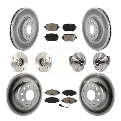 Kit de plaquettes de Rotor de frein à disque revêtu de roulement de moyeu avant et arrière (10 pièces) pour Volkswagen GT