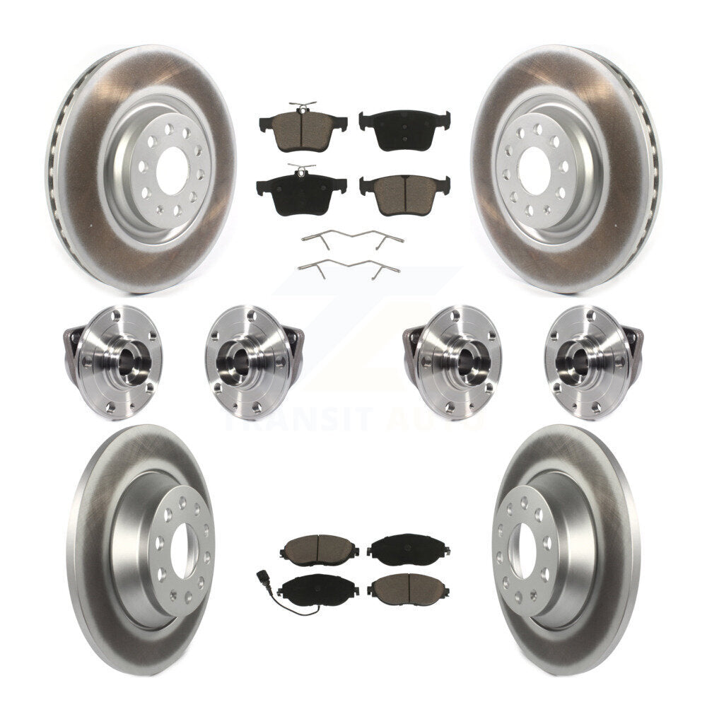 Kit de plaquettes de Rotor de frein, roulement de moyeu avant et arrière (10 pièces) pour Volkswagen Tiguan AW
