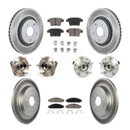 Kit de plaquettes de Rotor de frein revêtues de roulement de moyeu avant et arrière (10 pièces) pour Ford Five Hundres