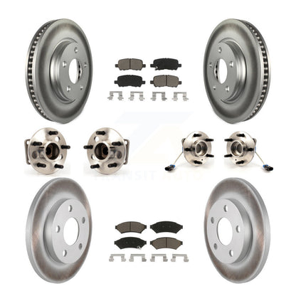Kit de plaquettes de Rotor de frein, roulement de moyeu avant et arrière (10 pièces) pour Buick LaCrosse Gran