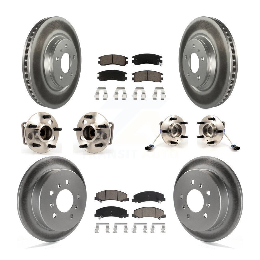 Kit de plaquettes de Rotor de frein, roulement de moyeu avant et arrière (10 pièces) pour Buick LaCrosse Allur