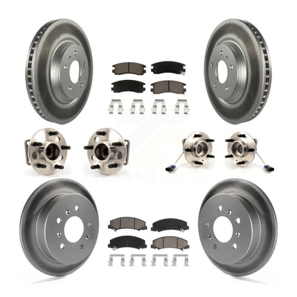 Kit de plaquettes de Rotor de frein, roulement de moyeu avant et arrière (10 pièces) pour Buick LaCrosse Allur