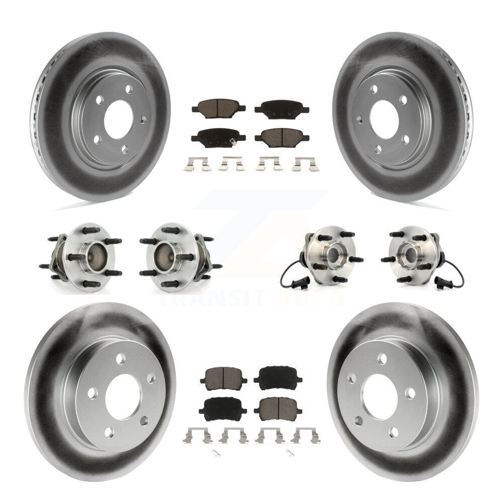 Kit de plaquettes de Rotor de frein revêtues de roulement de moyeu avant et arrière (10 pièces) pour Chevrolet Malibu G