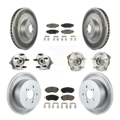 Kit de plaquettes de Rotor de frein, roulement de moyeu avant et arrière (10 pièces) pour Subaru Outback Legac