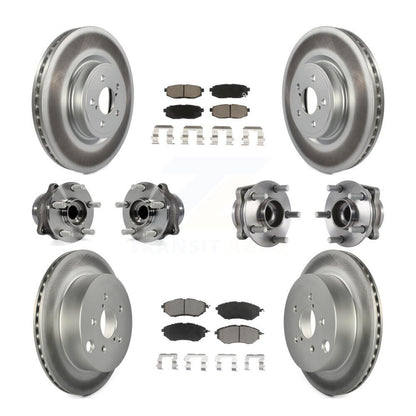 Kit de plaquettes de rotor de frein, roulement de moyeu avant et arrière (10 pièces) pour Subaru Forester 2.0